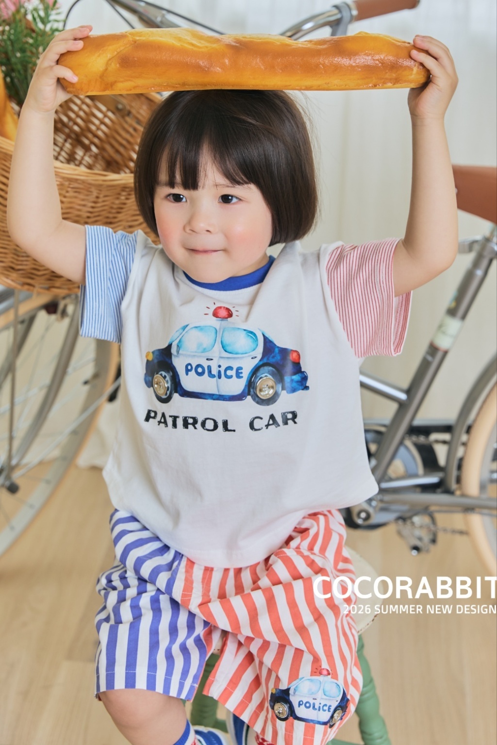 韓國🇰🇷COCORABBIT 警車/消防車條紋套裝(S-2XL)