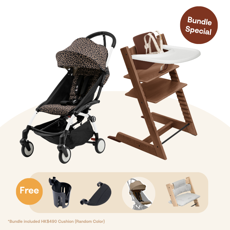 Stokke® Tripp Trapp＆YOYO³ 野性系列 成長組 (橡木系列，適合6-36個月)