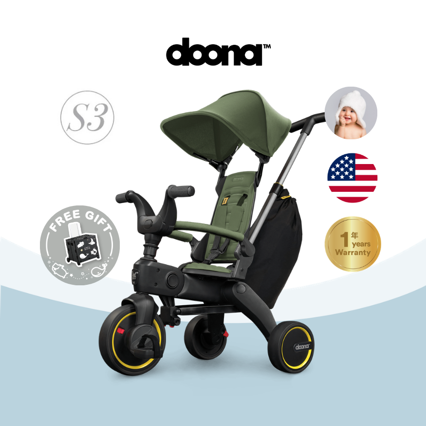 Doona - Liki Trike 多功能三輪輕便推車 (S3, 沙漠綠色)