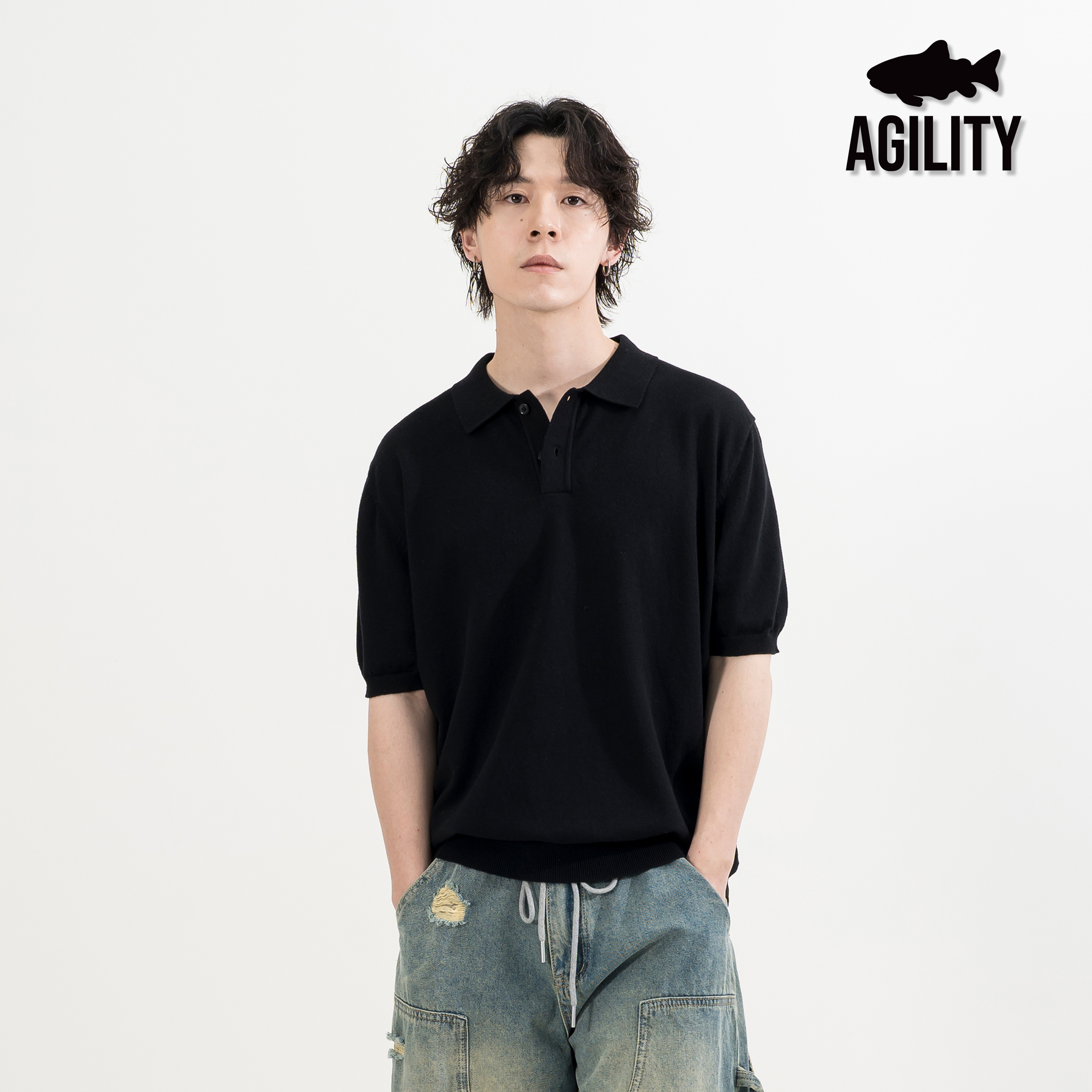 AGILITY Slim Fit Cashmere Polo Shirts 羊絨材質 合身Polo衫 [PL66]