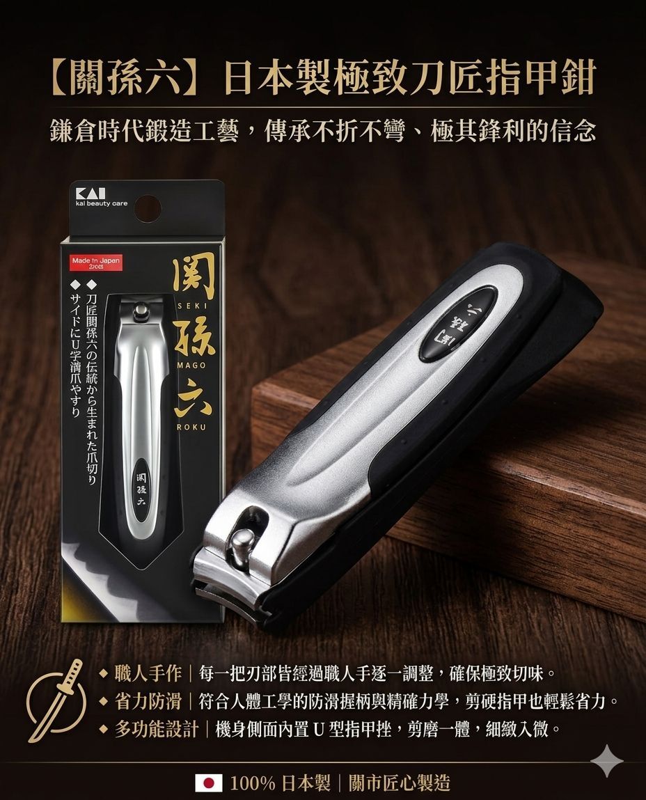 【預購】JM040906 日本製造 🇯🇵 關孫六頂級指甲鉗