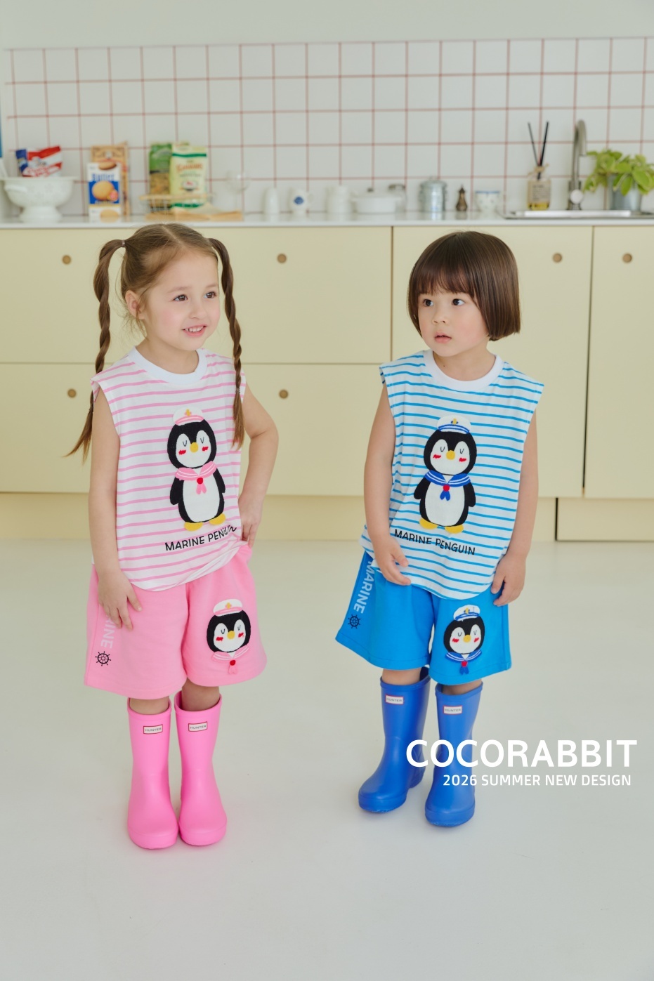 韓國🇰🇷COCORABBIT 海軍企鵝套裝(S-2XL)