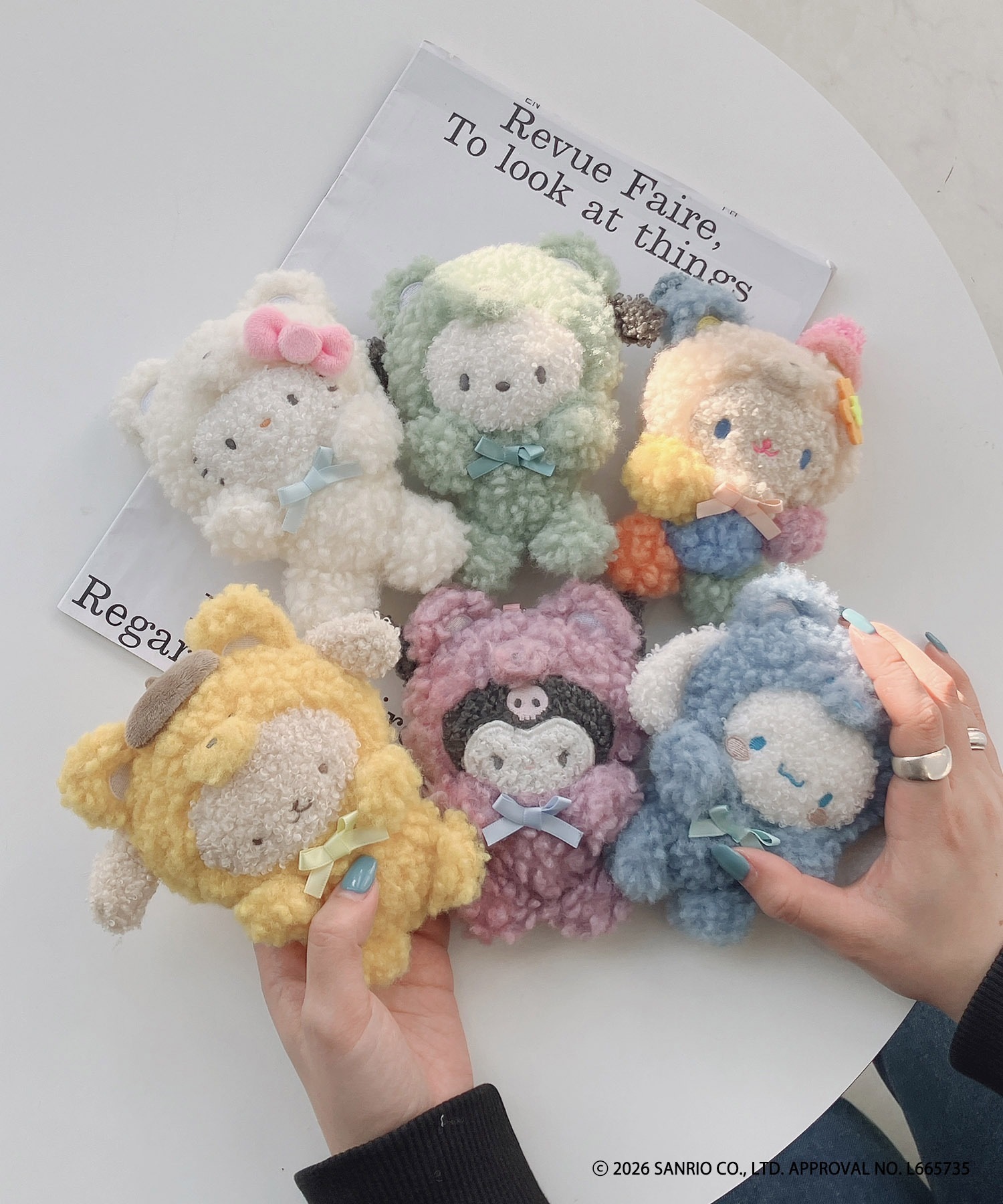 Sanrio x As Know As Plus 三麗鷗 聯名 毛絨 蓬鬆 吊飾 七款