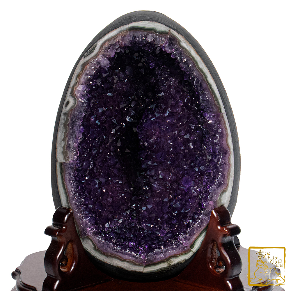 烏拉圭紫水晶恐龍蛋 3.41kg 招財進寶