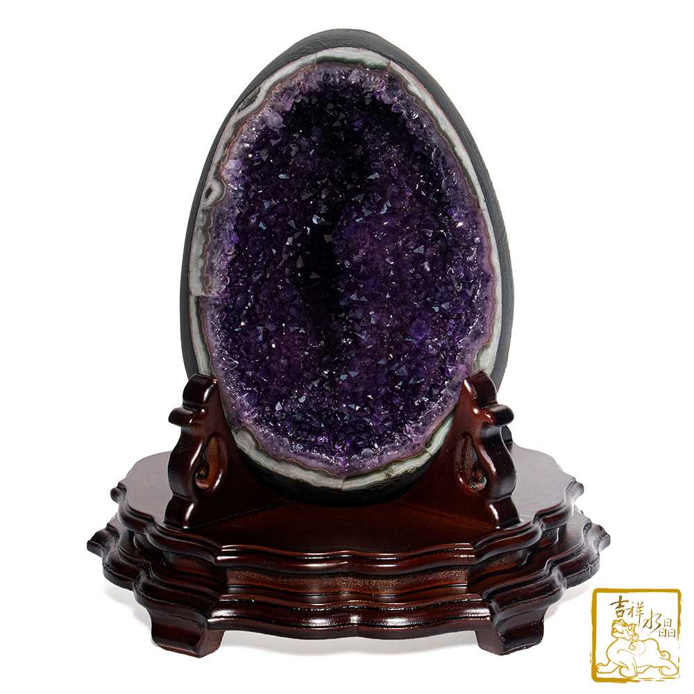 烏拉圭紫水晶恐龍蛋 3.41kg 招財進寶