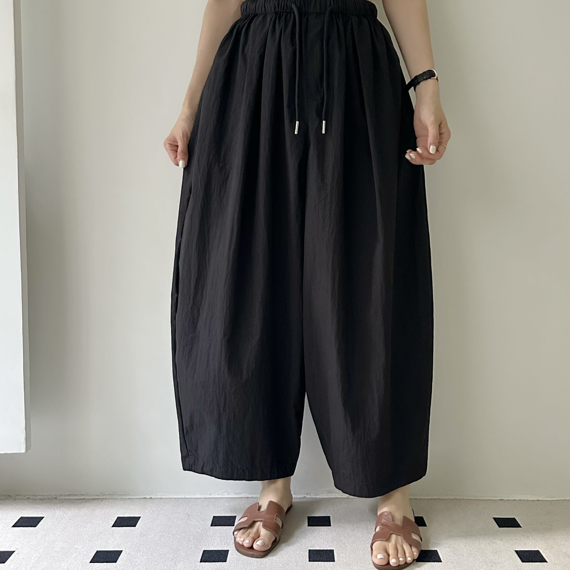 【BONNIE】💚全橡筋腰風衣料闊褲 (E11-E14)