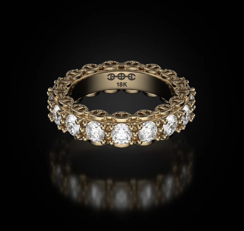 HB206 Infinite 3mm Prong Eternity Band