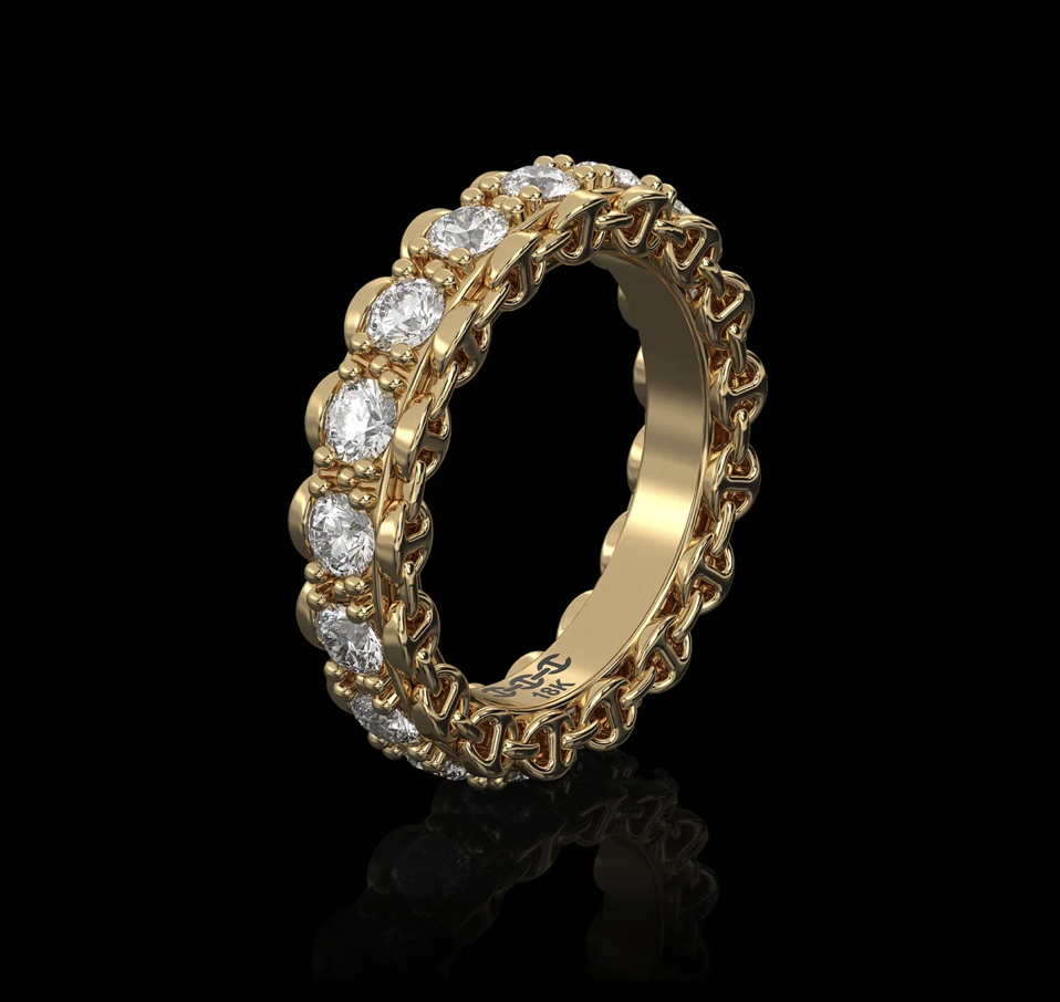 HB206 Infinite 3mm Prong Eternity Band