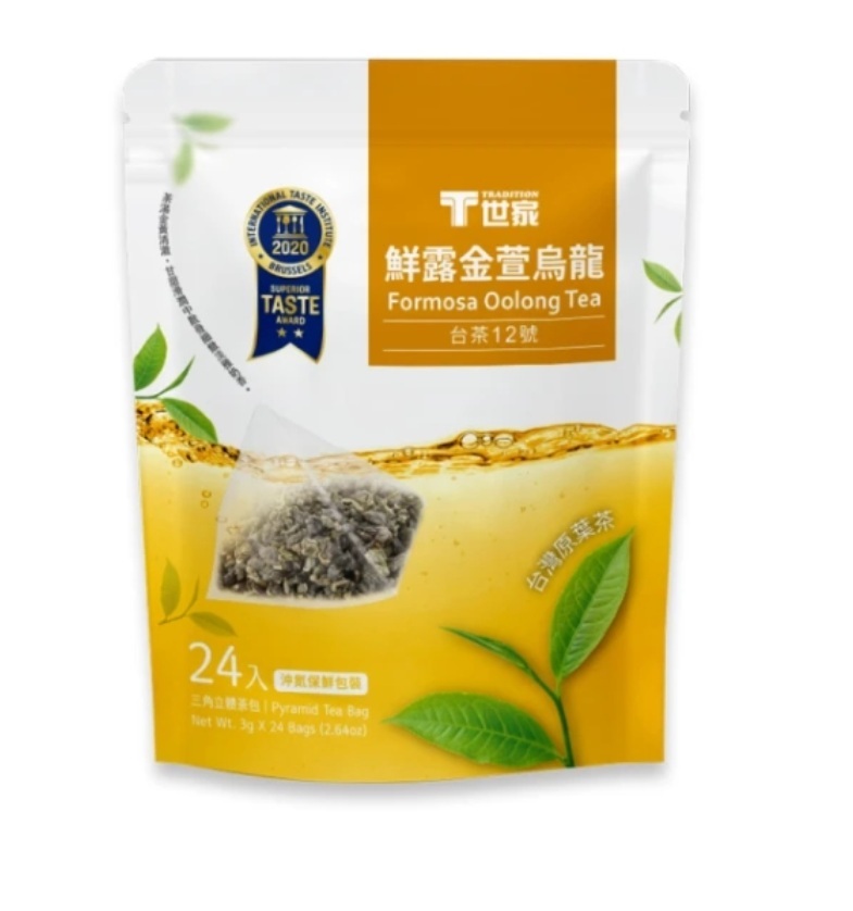 T世家 鮮露金萱烏龍茶 三角立體茶包72g  (3g x 24包)