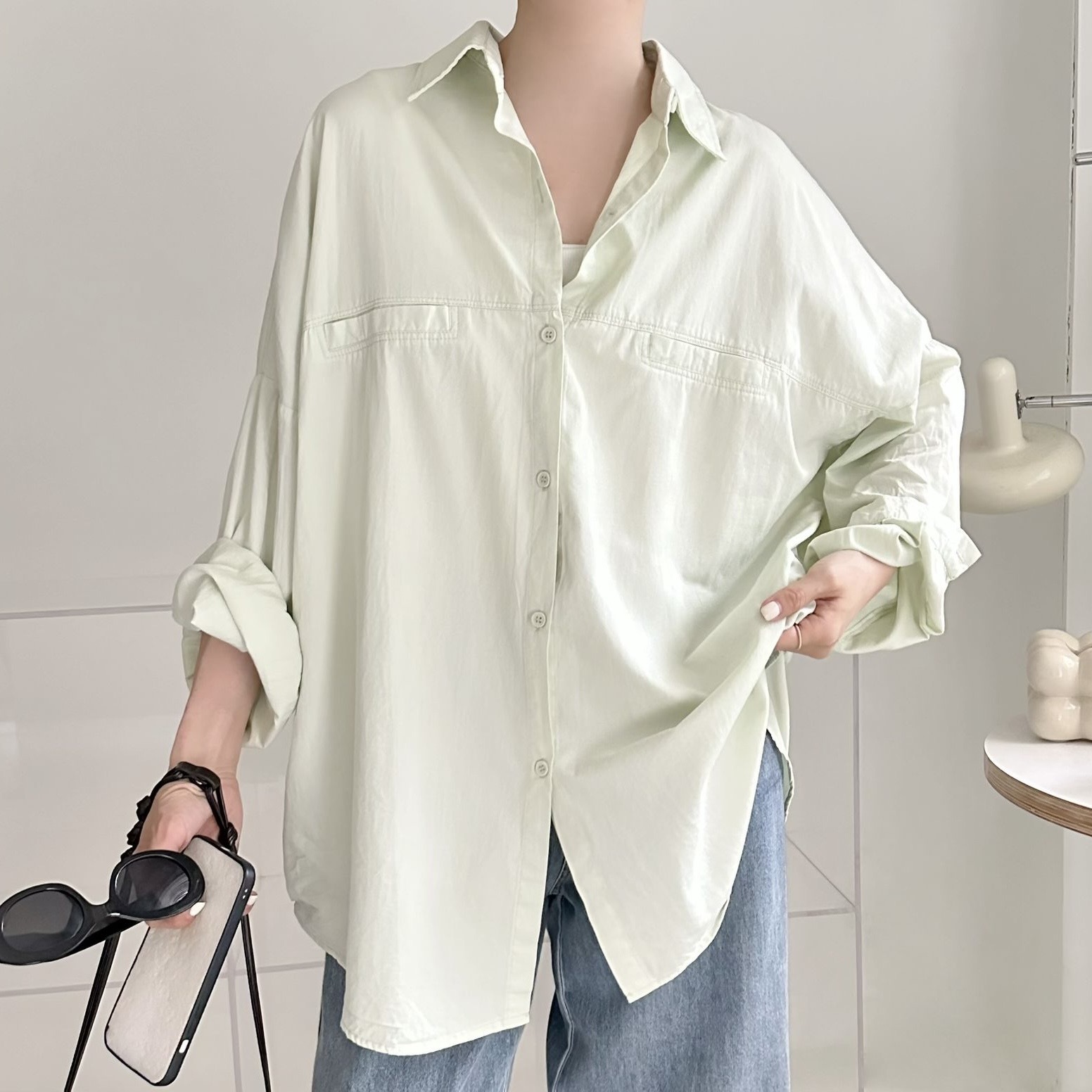 【BONNIE】💚胸假袋兩著恤 - 6色選擇 (E22-E27)