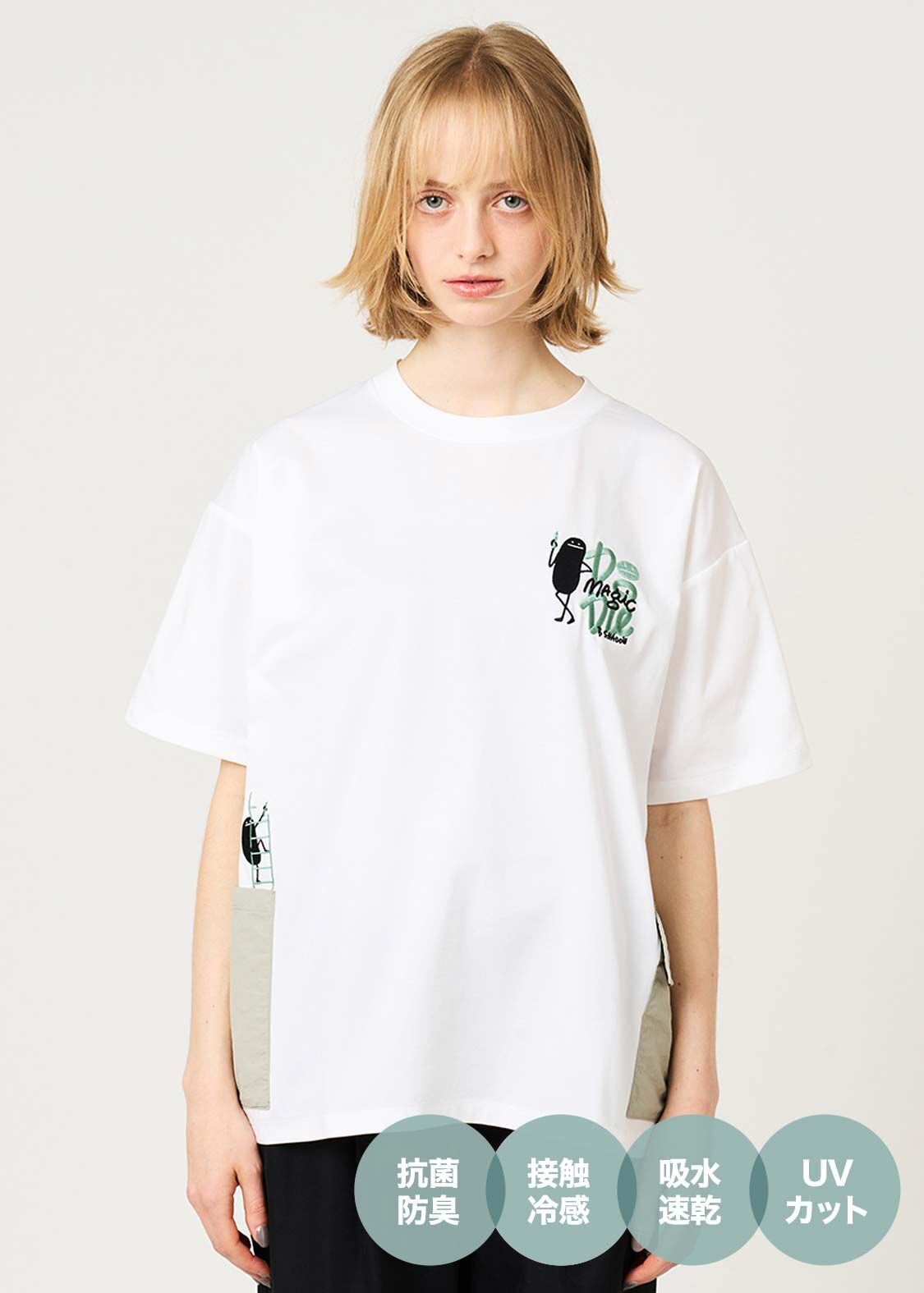 日本預訂 graniph GH Magic Paint Beautiful Shadow | Cargo Pocket T-Shirt