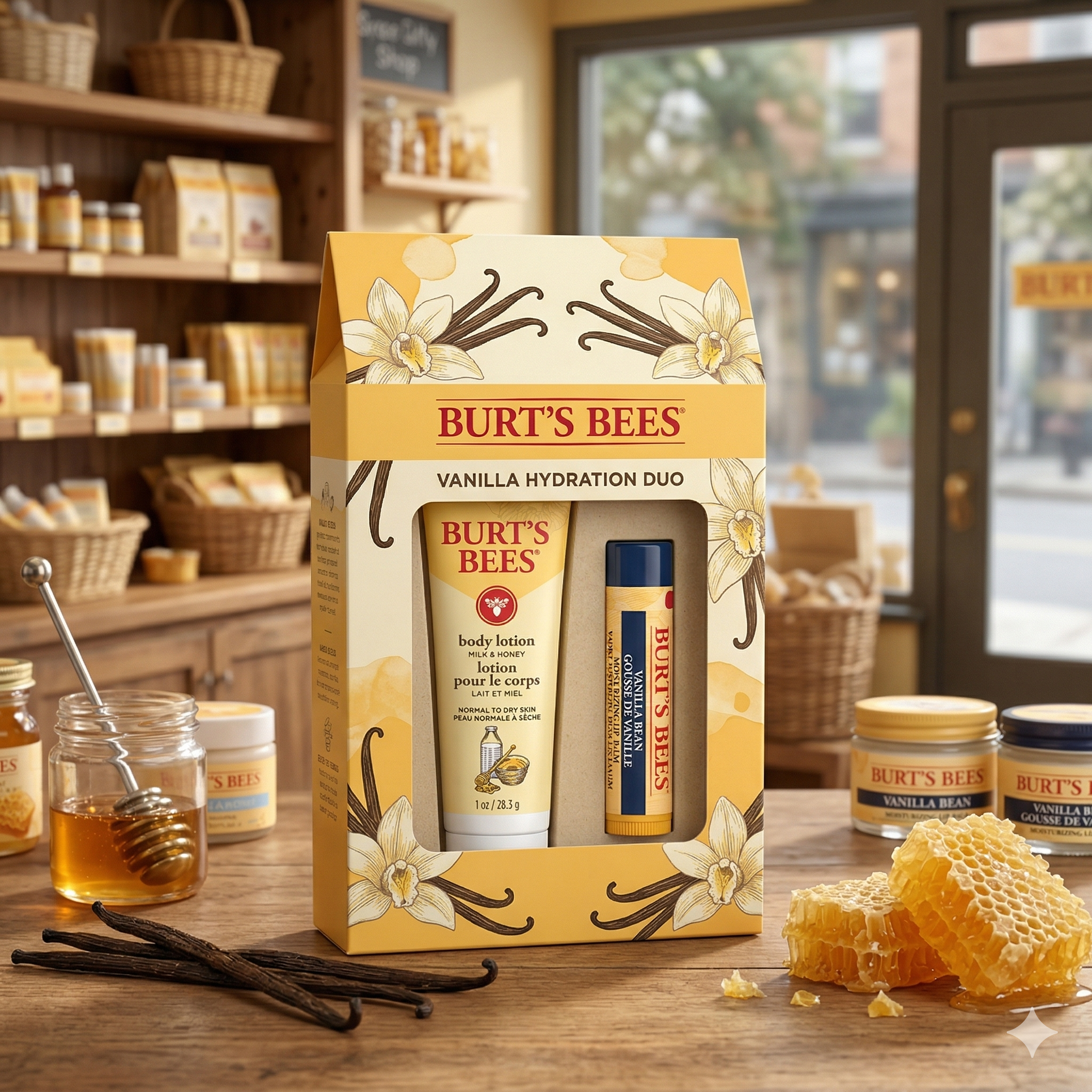 【預購】BURT'S BEES H040907 2件裝雲呢拿滋潤禮盒
