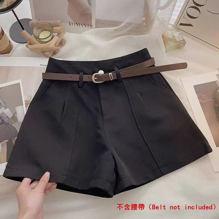 休閒短褲女顯瘦A字闊腿短褲寬鬆熱褲