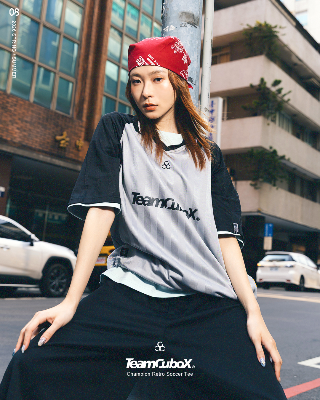 Cubox 冠軍復古足球短Tee 2色