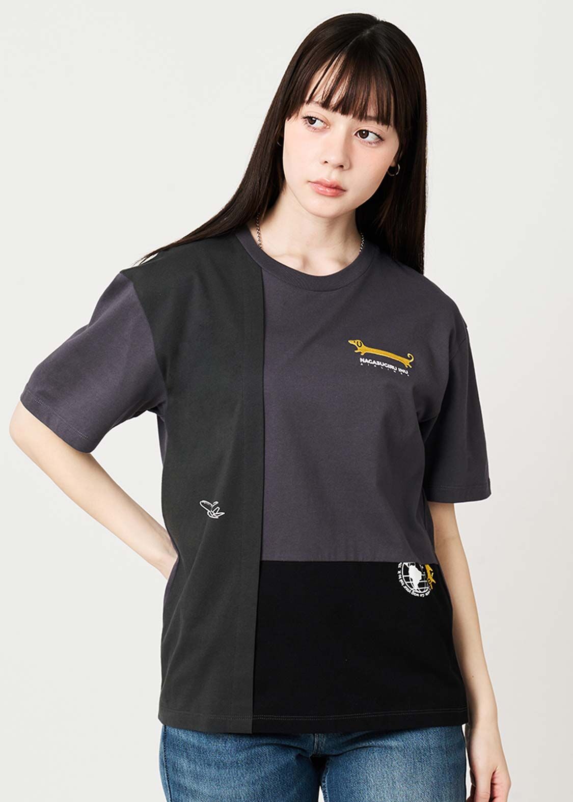 日本預訂 graniph GH Nagasugiru Inu Wanderer Pass | Switching T-shirt