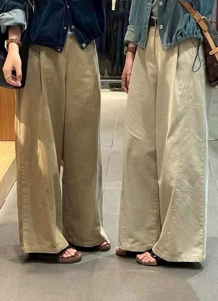 052 日系慵懶鬆弛感休閒寬褲