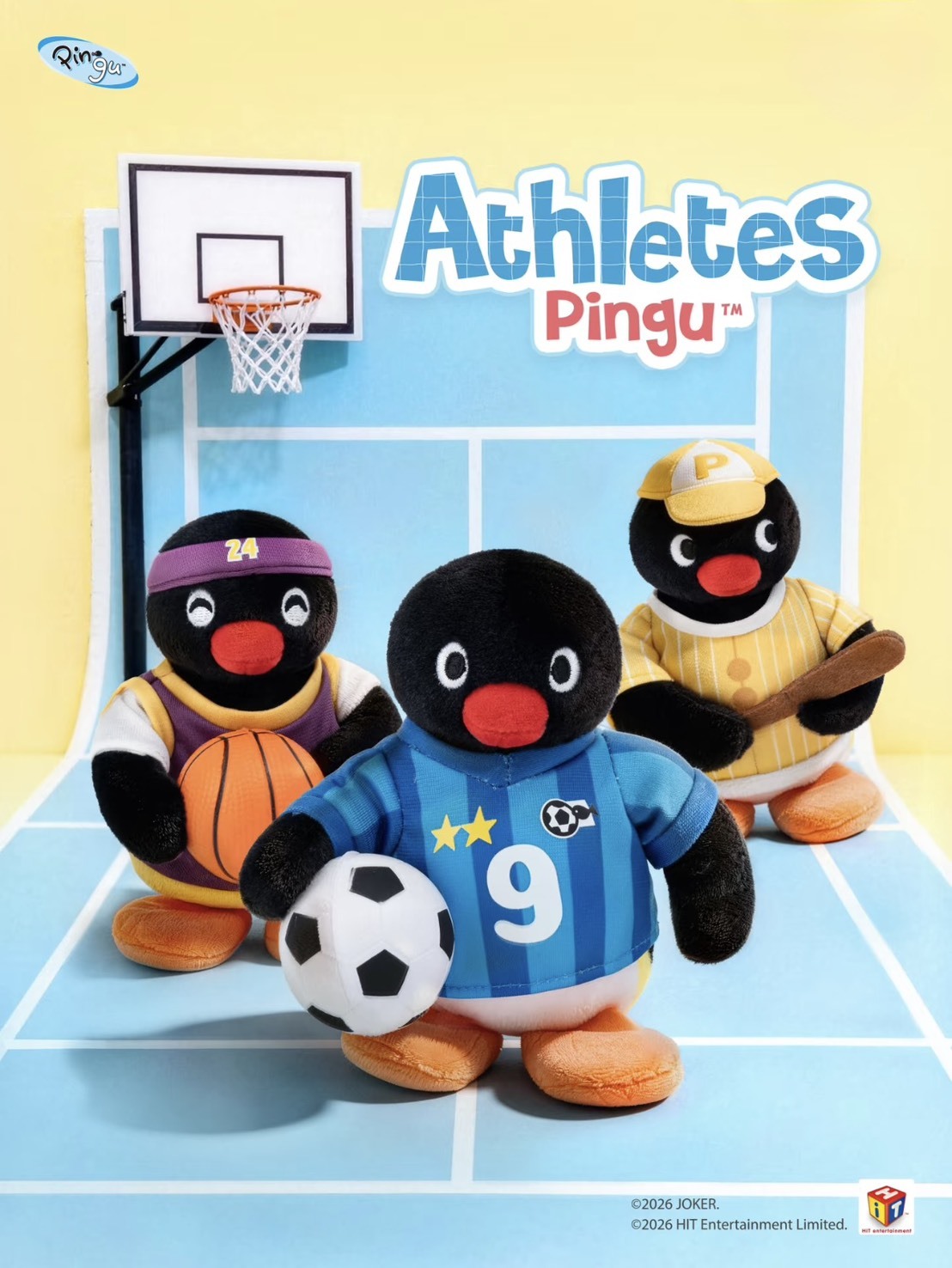 PINGU 企鵝家族 運動員系列 玩偶吊飾
