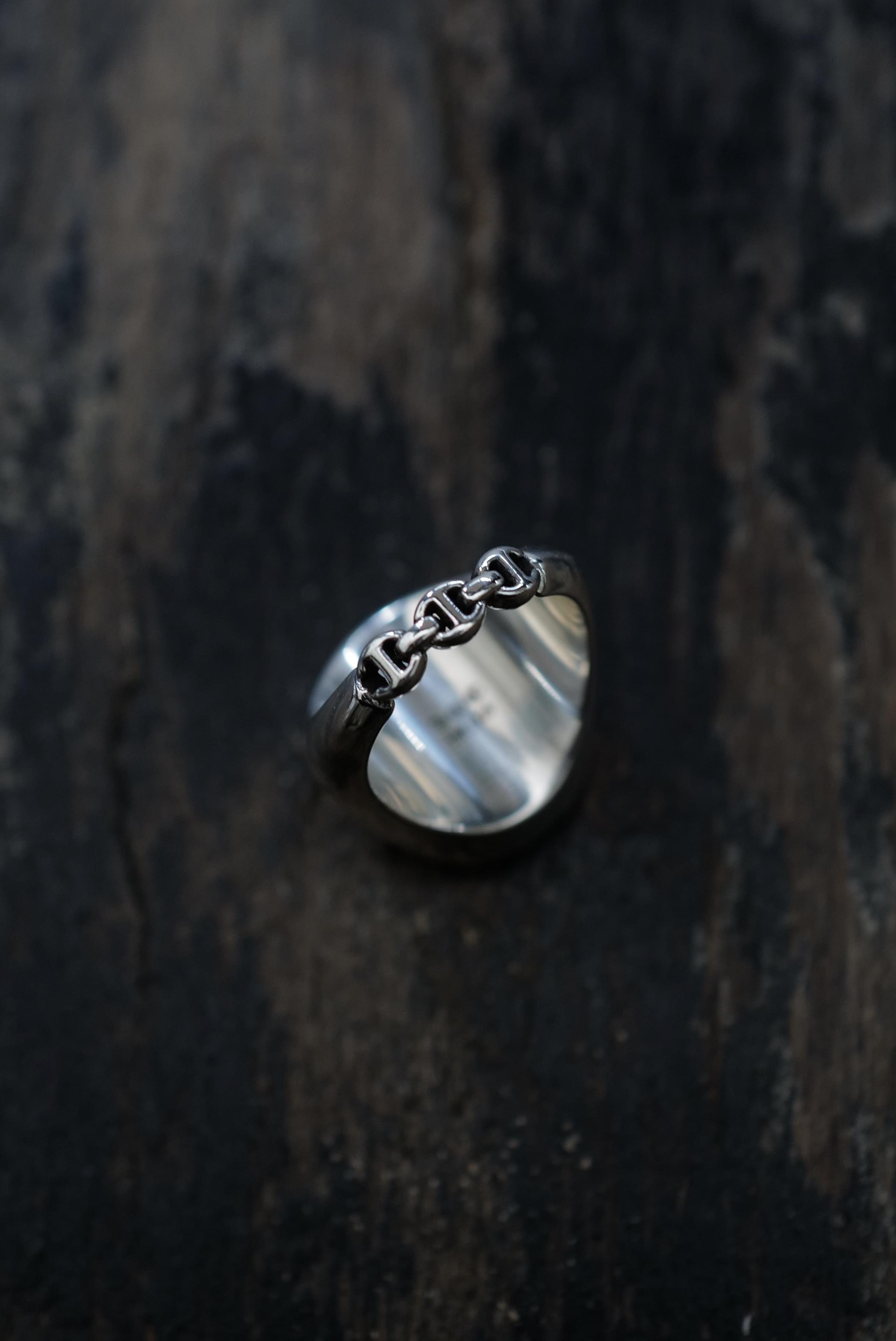 HB184-SSYG Kosmic Signet Ring w/18K Kosmic