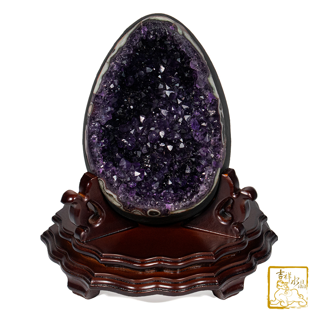 烏拉圭紫水晶恐龍蛋 3.03kg 招福圓滿
