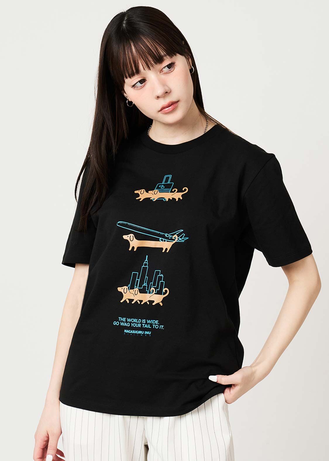 日本預訂 graniph GH Nagasugiru Inu Wanderer Pass | T-shirt