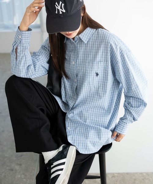 <日本限定🇯🇵> U.S. POLO ASSN.  2026春季新配色 小Logo 刺繡寬鬆襯衫 5色