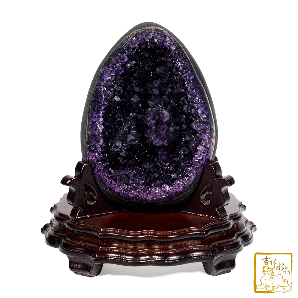 烏拉圭紫水晶恐龍蛋 2.15kg 招財吸金