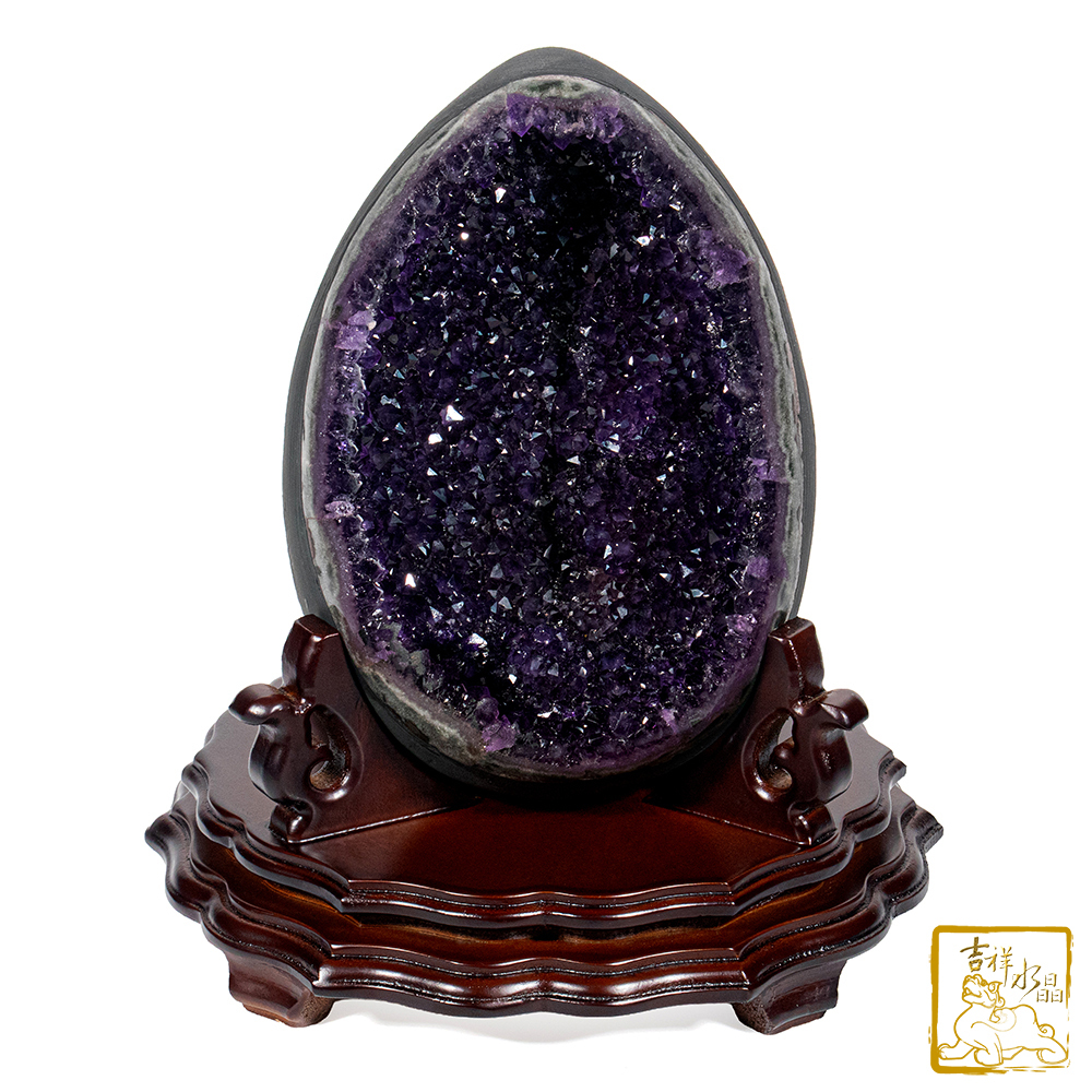 烏拉圭紫水晶恐龍蛋 3.97kg 招財吸金