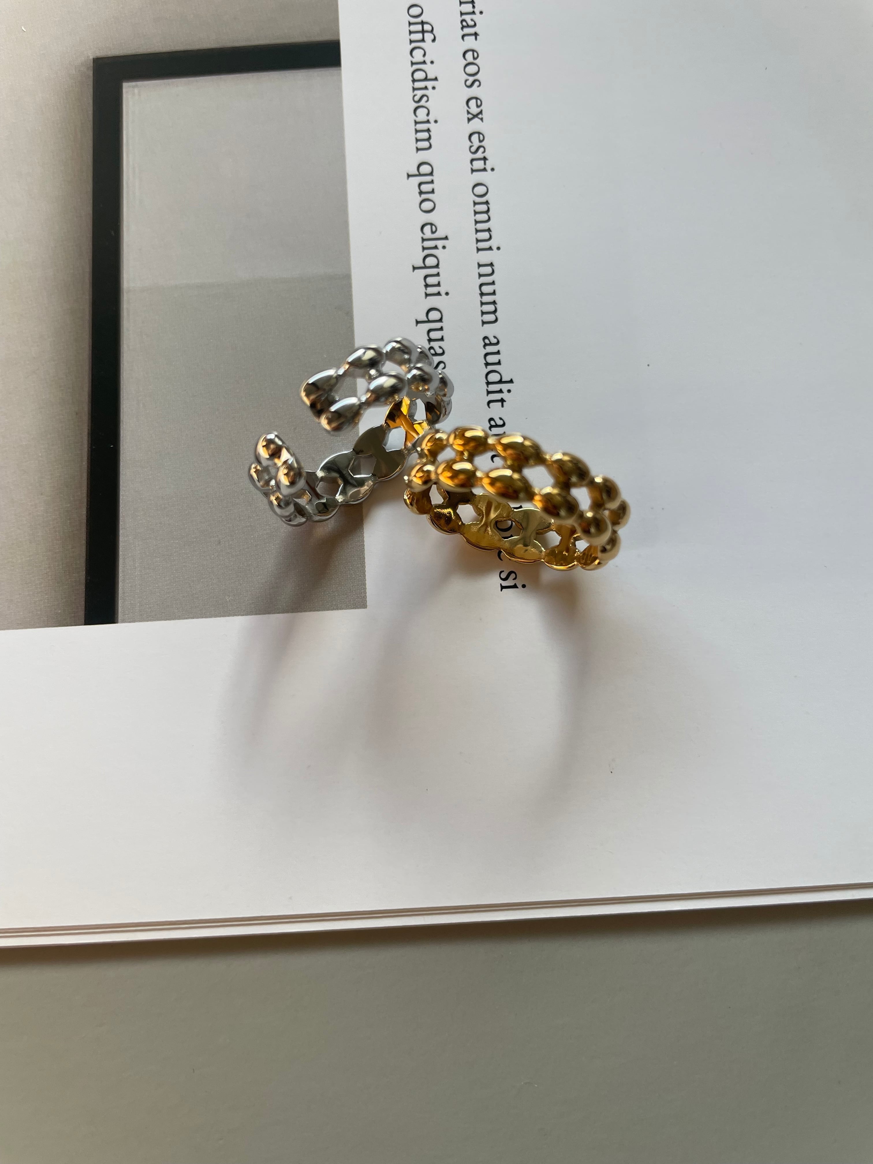 double rice bead ring