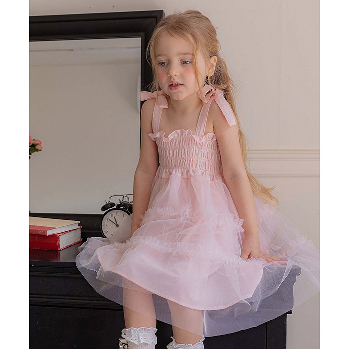 正韓夏mkids 兩色美好夏日紗裙洋裝