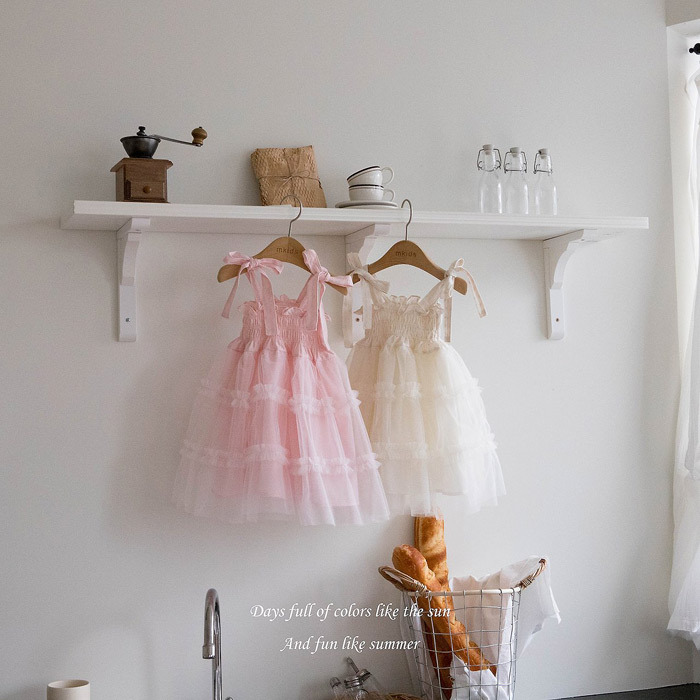 正韓夏mkids 兩色美好夏日紗裙洋裝