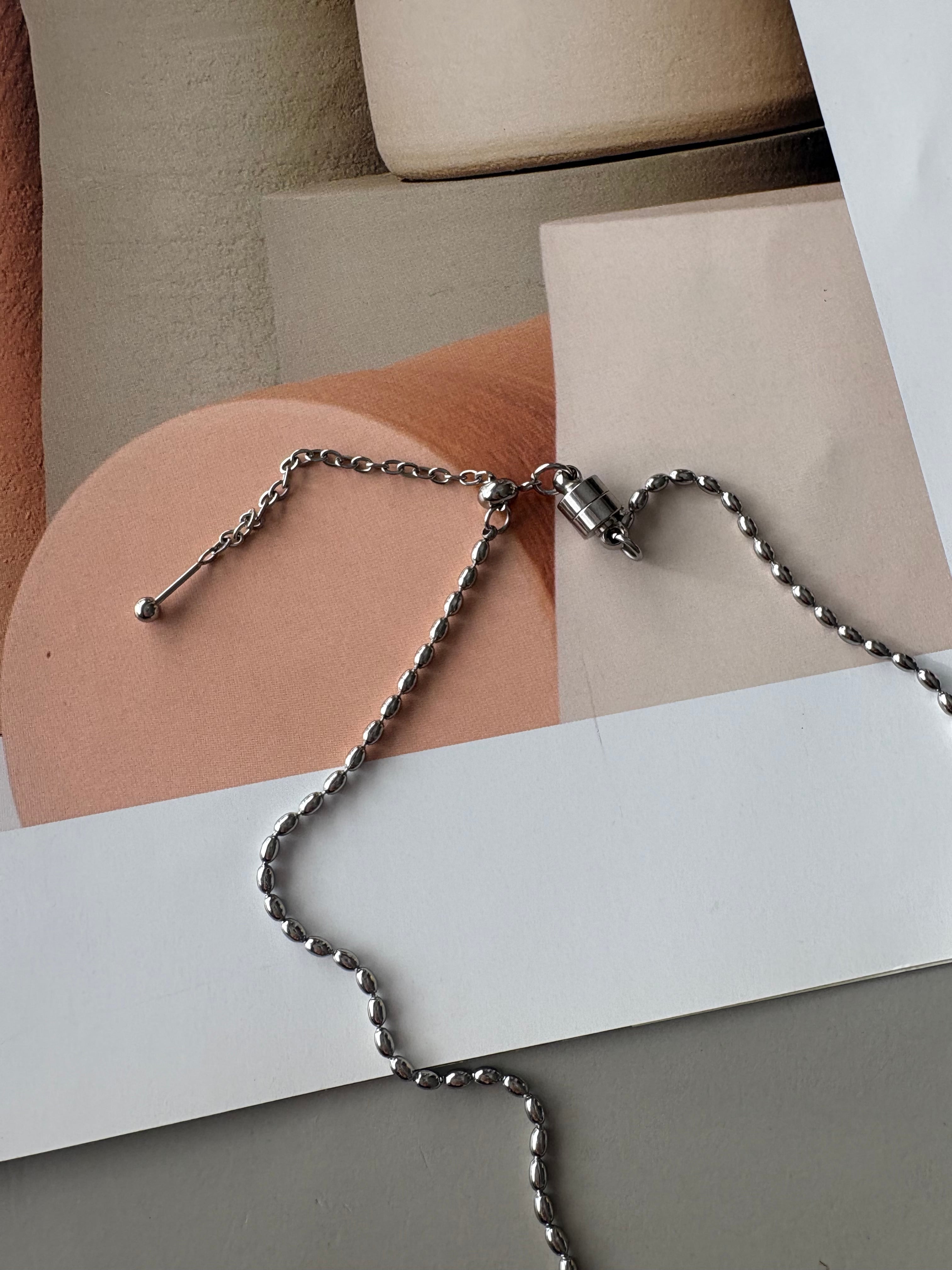 MSA heart charm necklace