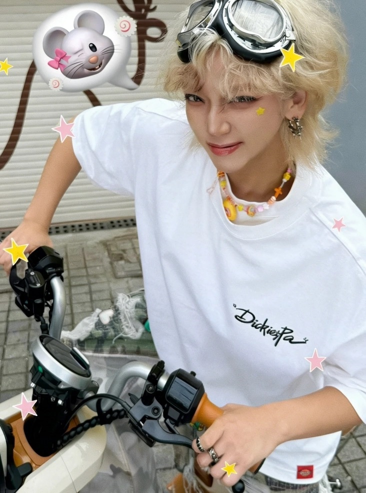 代購-Dickies 刺繡【300g高克重純棉】手繪品牌LOGO寬鬆 純色 圓領 短袖T恤 男女同款