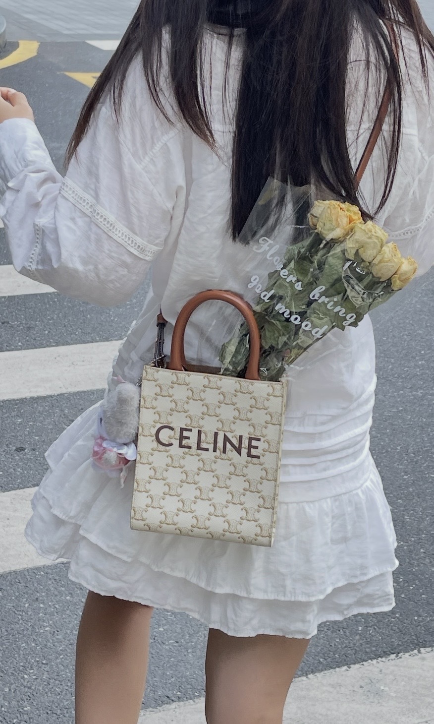 Celine Mini Tote Bag White