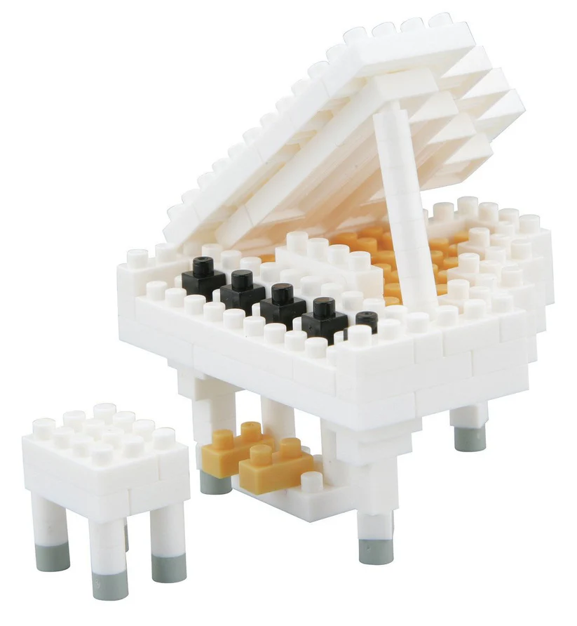 Nanoblock 迷你積木 NBC_053 白鋼琴