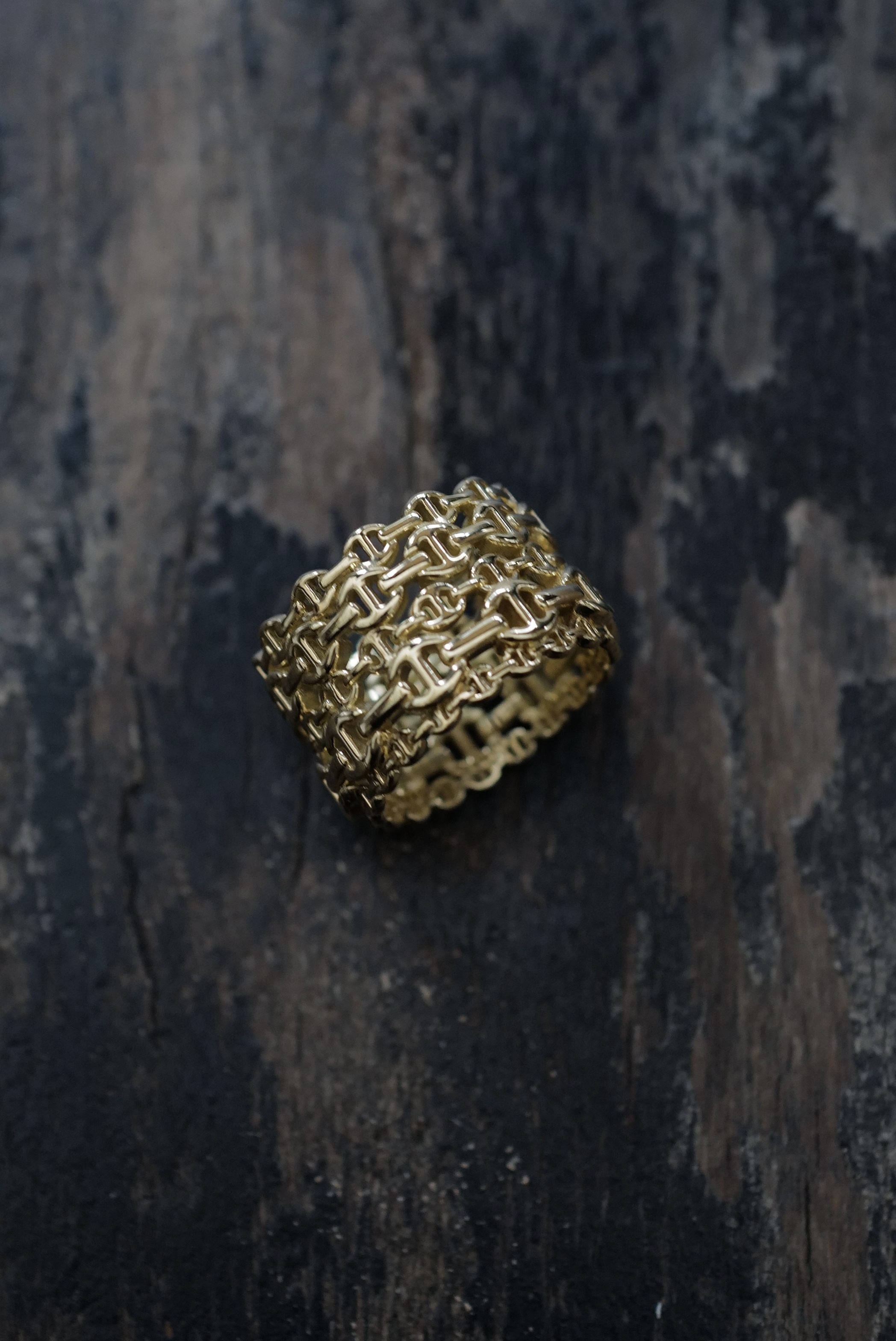 HB120YG Multi Stacked Ring K18