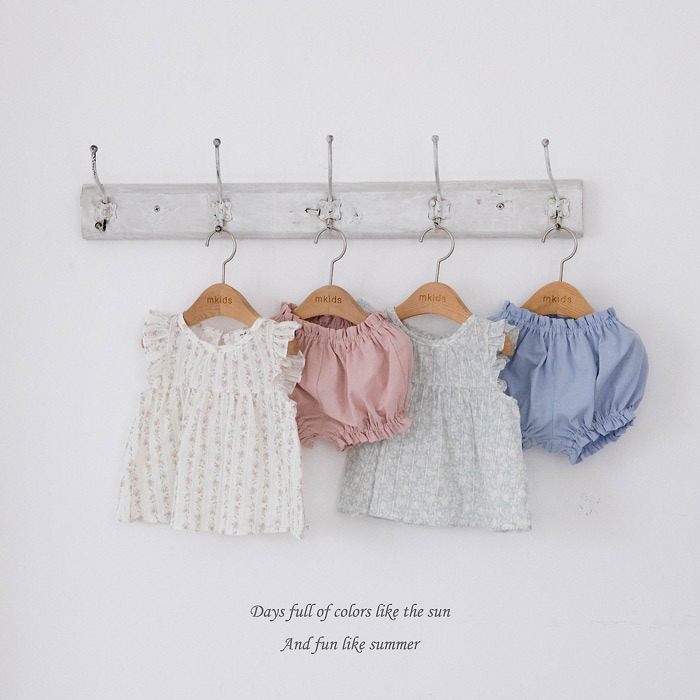 正韓夏mkids 兩色甜美碎花套裝