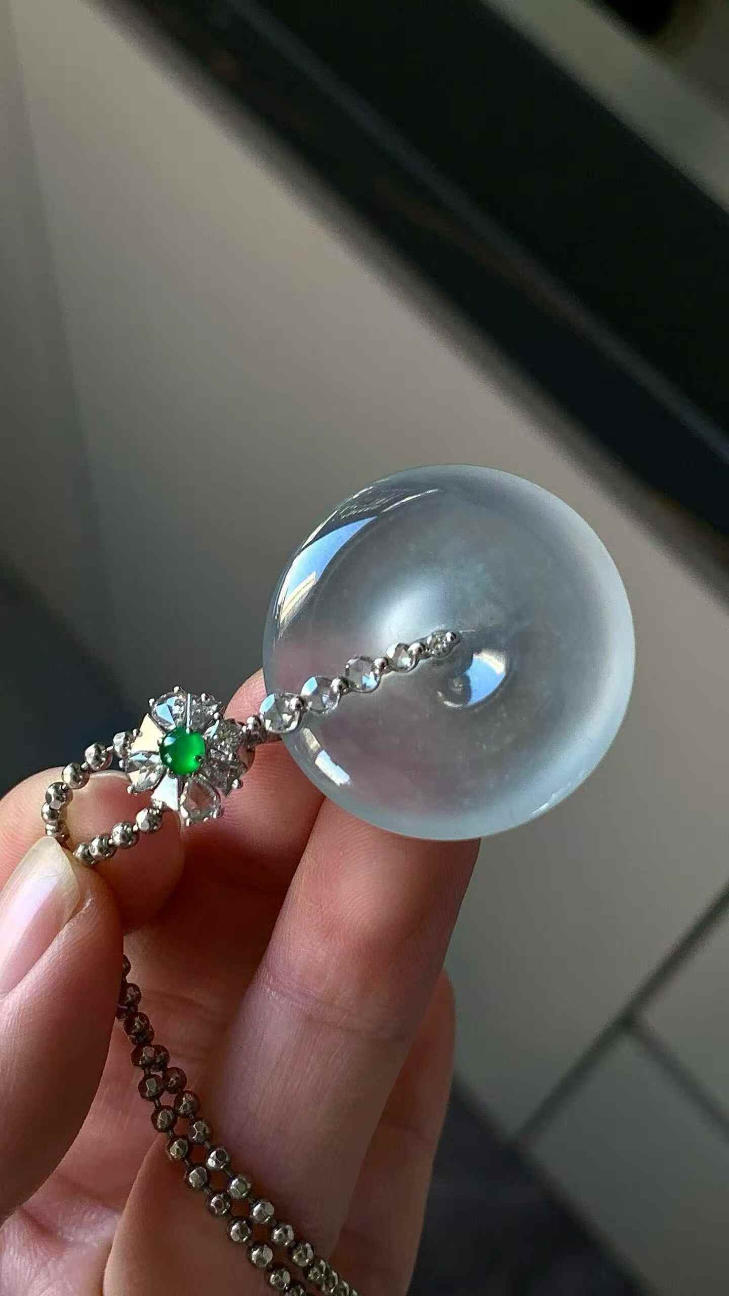 326365 翡翠平安扣吊墜 (27.2mm直徑)