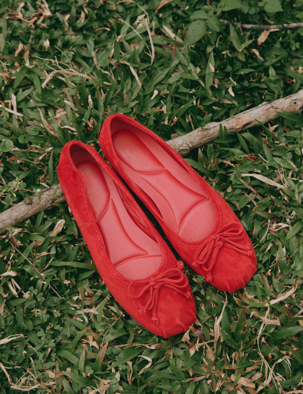 抓皺圓頭麂皮包鞋（3尺寸）