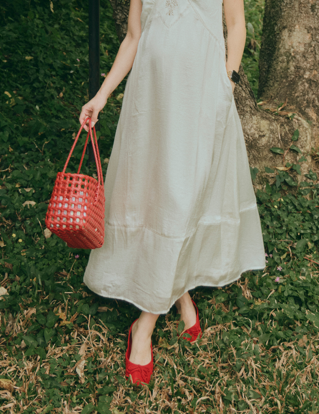 抓皺圓頭麂皮包鞋（3尺寸）