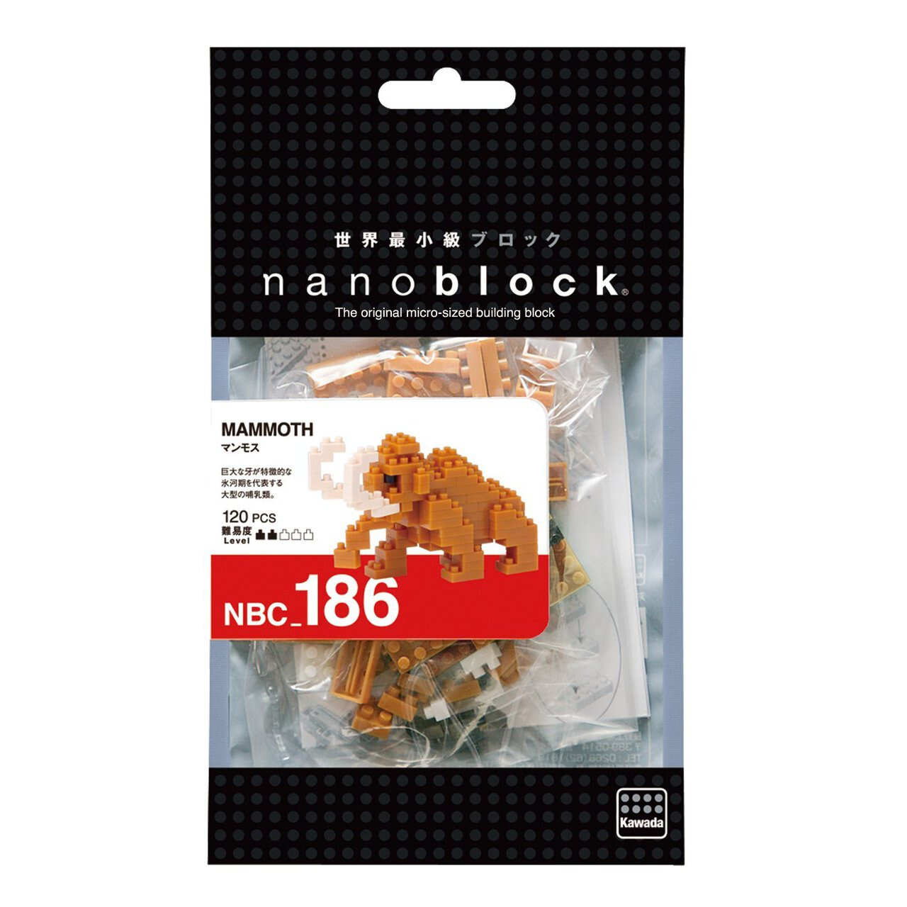 Nanoblock 迷你積木 NBC_186 長毛象