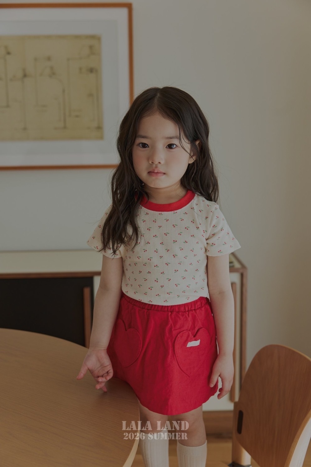 Lala land 愛心口袋褲裙 / 2色