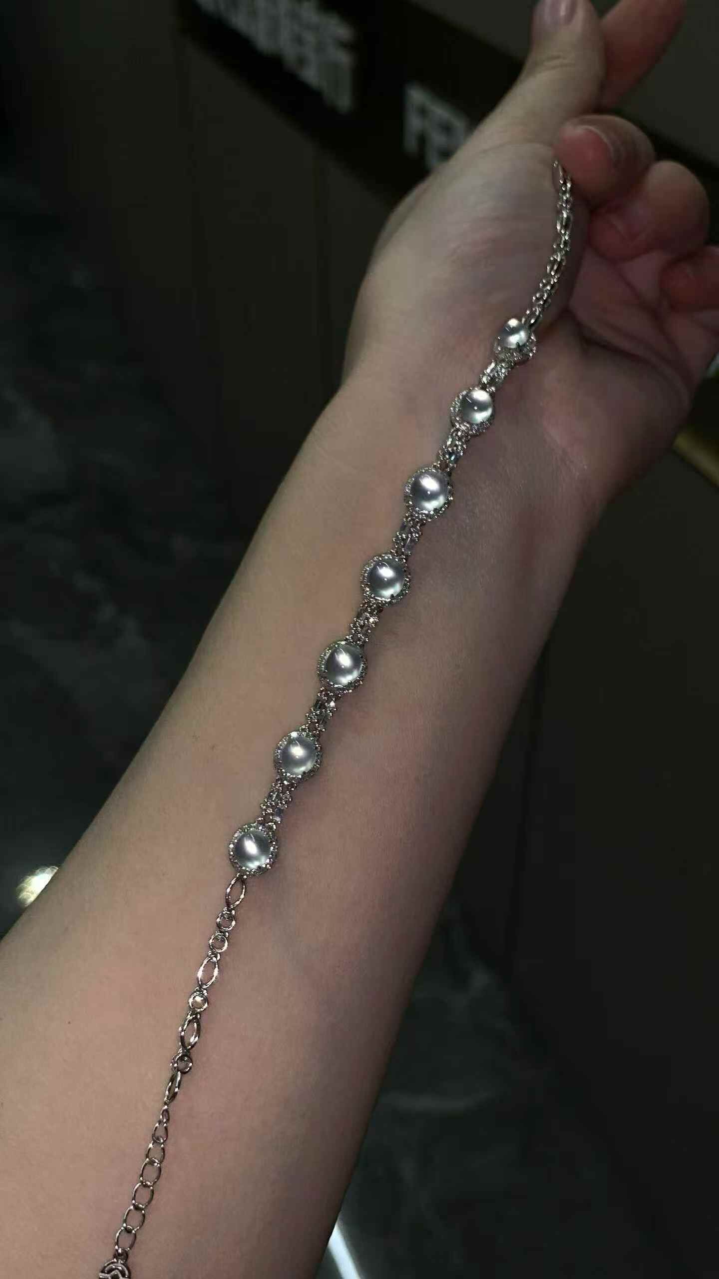 326366 翡翠蛋面手鏈