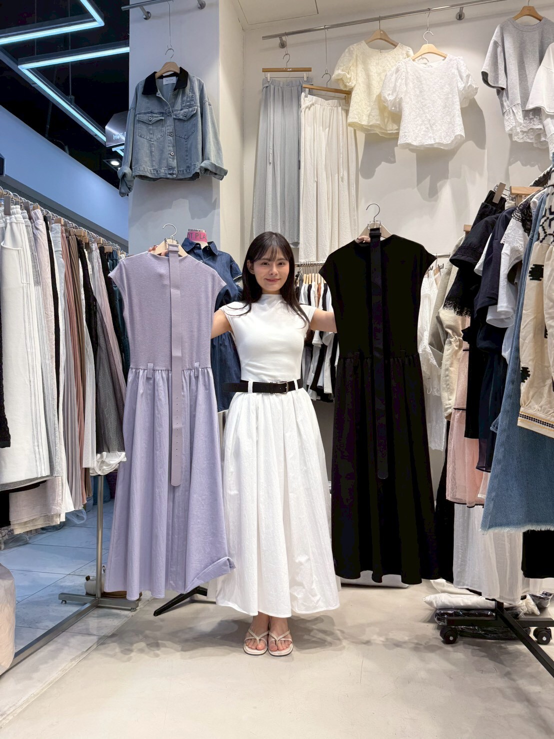 HP6012 半高領簡約連身裙