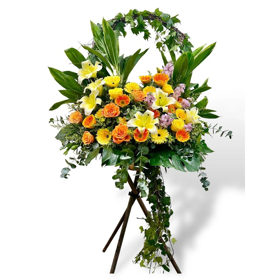 W - 恭賀花籃/中西花籃-恭賀OPE_90011