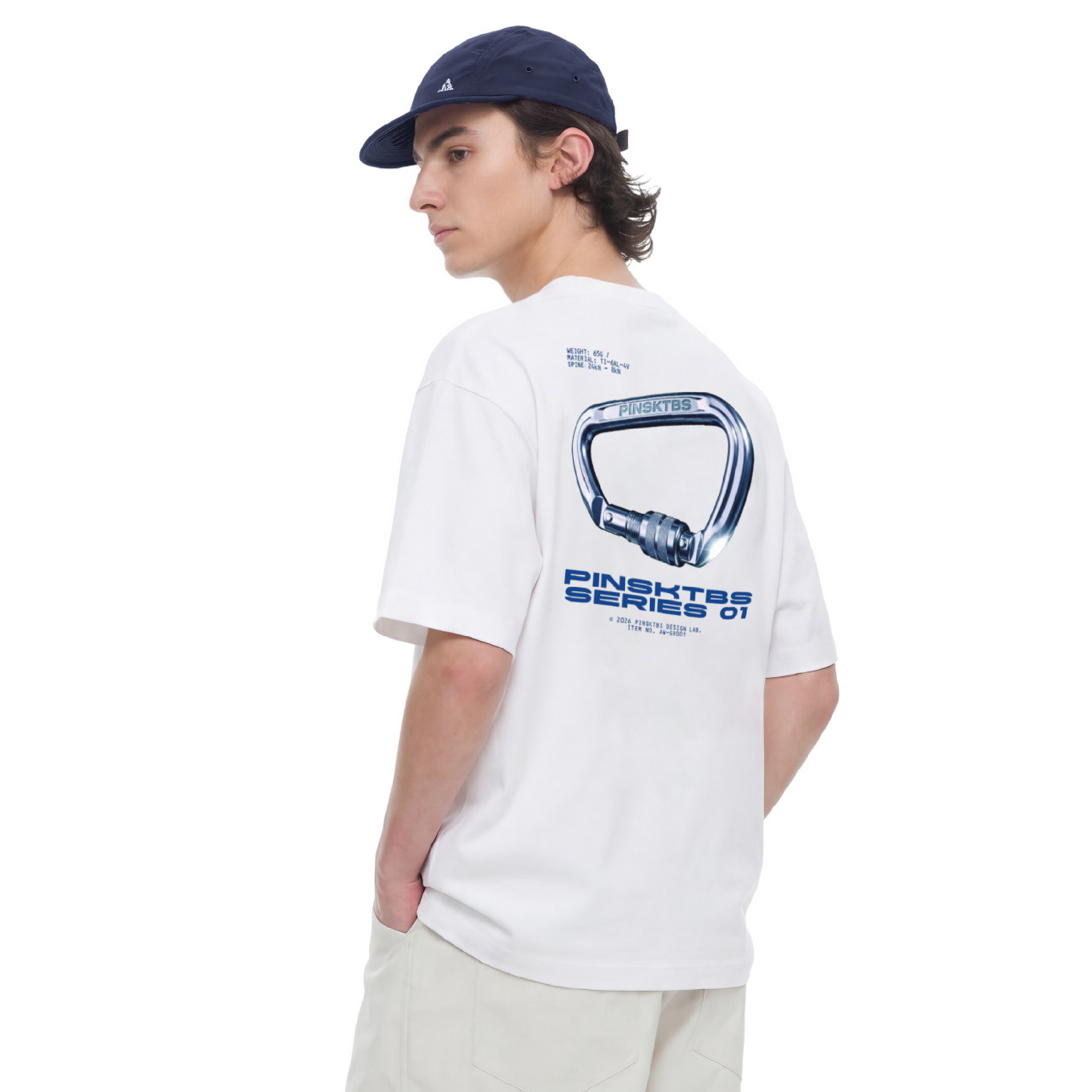 PIN SKTBS Carabiner Tee 登山扣 印花短Tee [P-T2126]