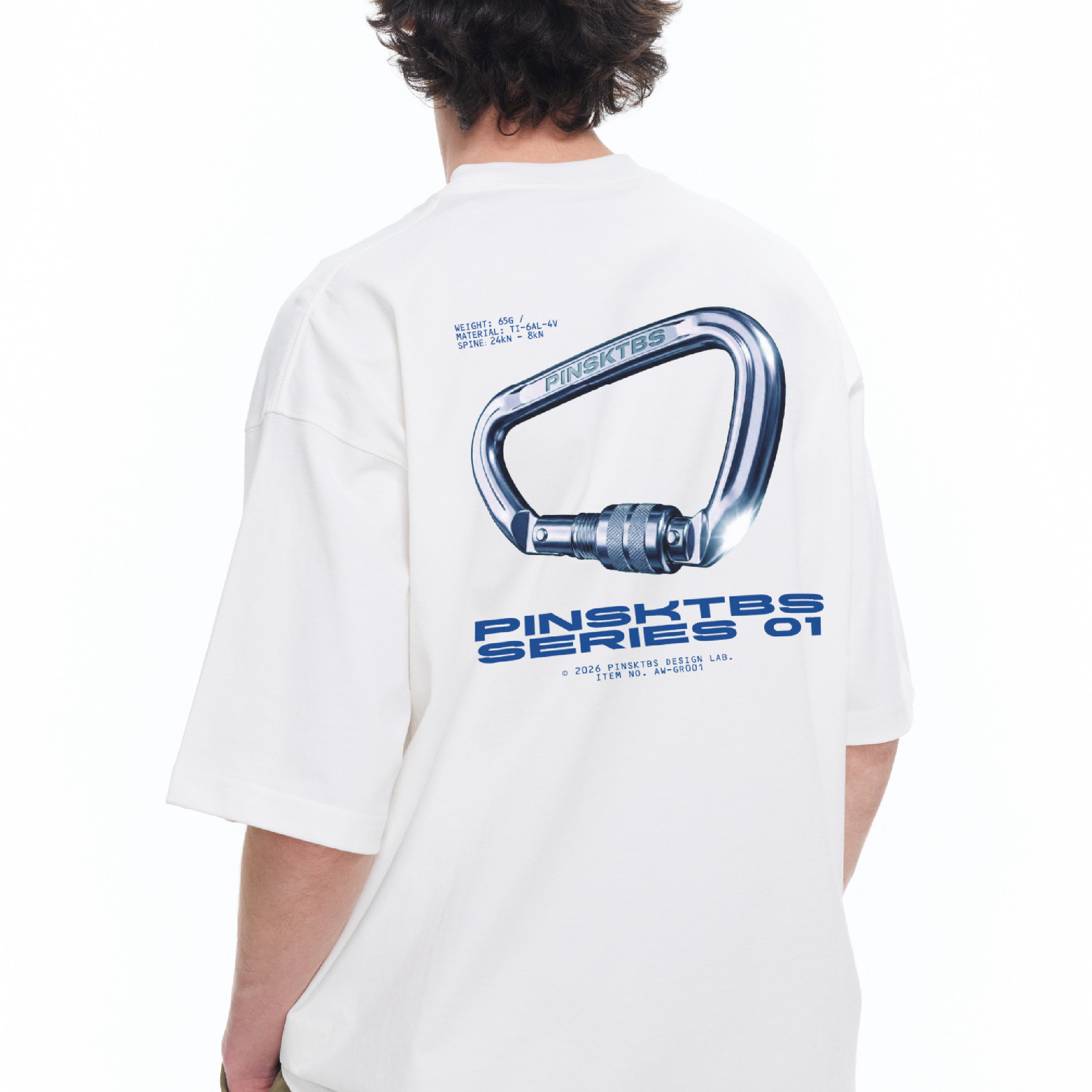 PIN SKTBS Carabiner Tee 登山扣 印花短Tee [P-T2126]