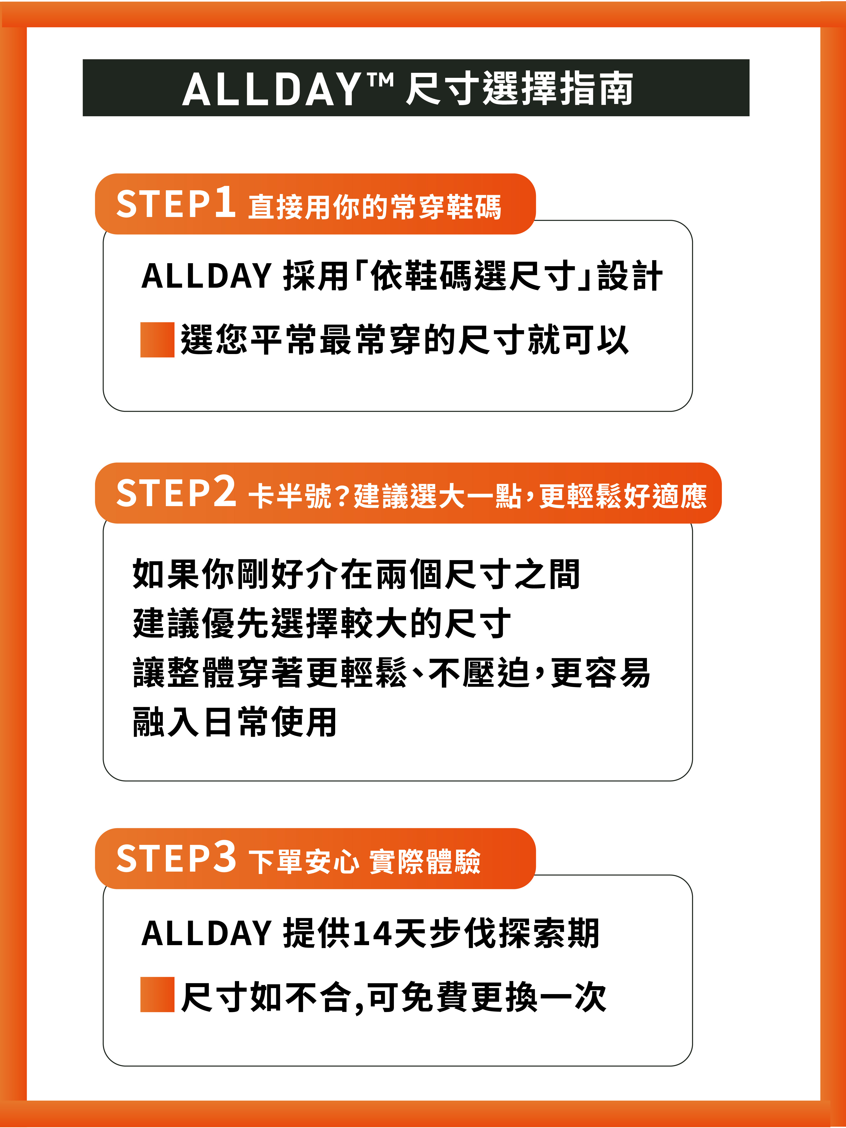 ALLDAY全日行走 | 支撐鞋墊