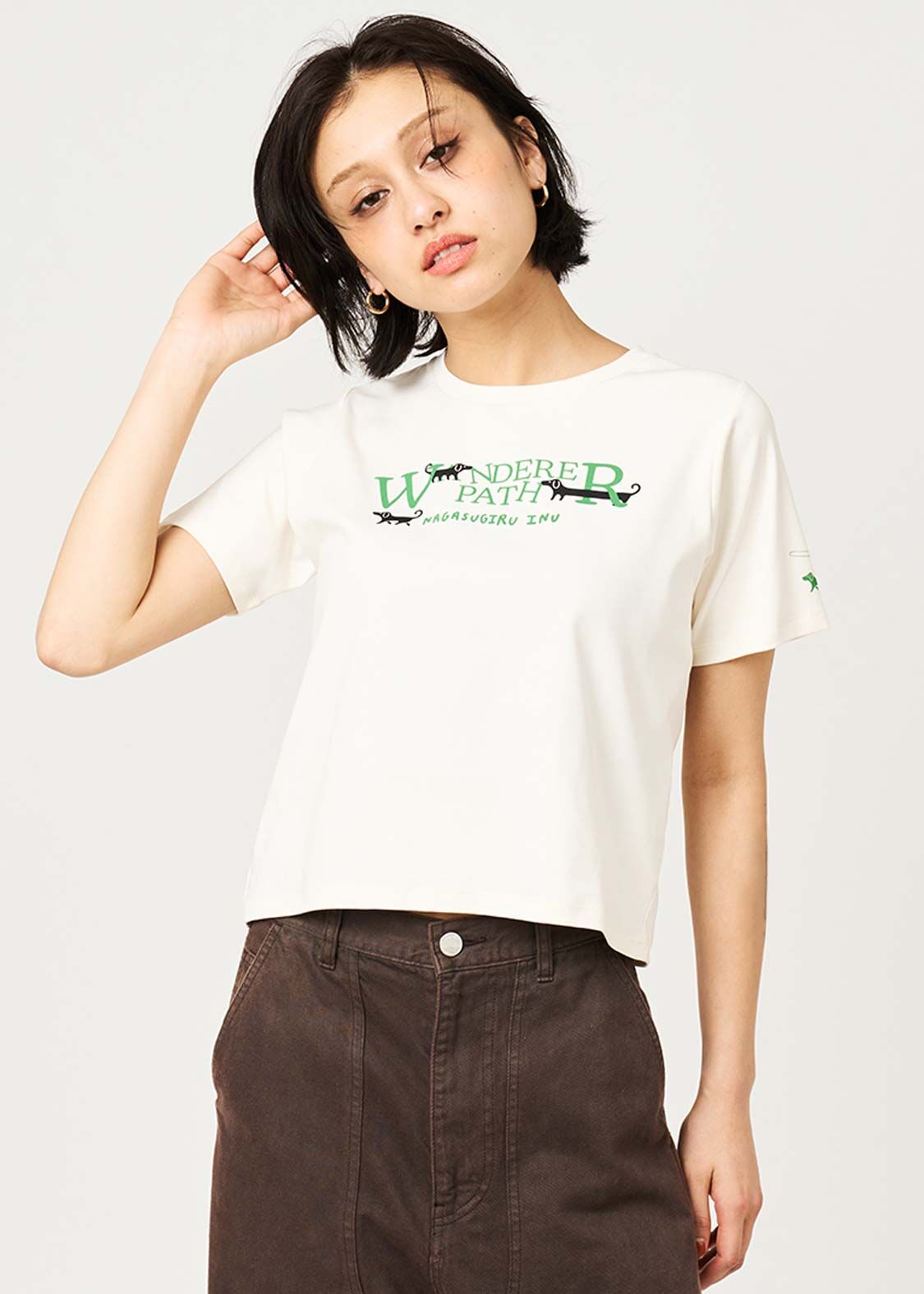 日本預訂 graniph GH Nagasugiru Inu Wanderer Pass | Compact T-shirt