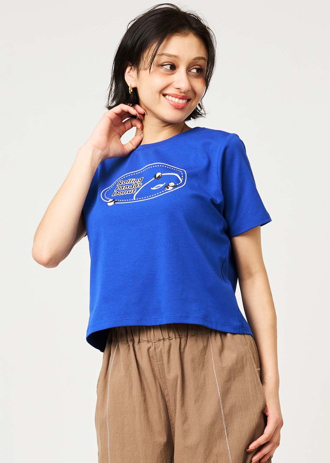 日本預訂 graniph GH Rolling Panda's Donuts | Compact T-Shirt
