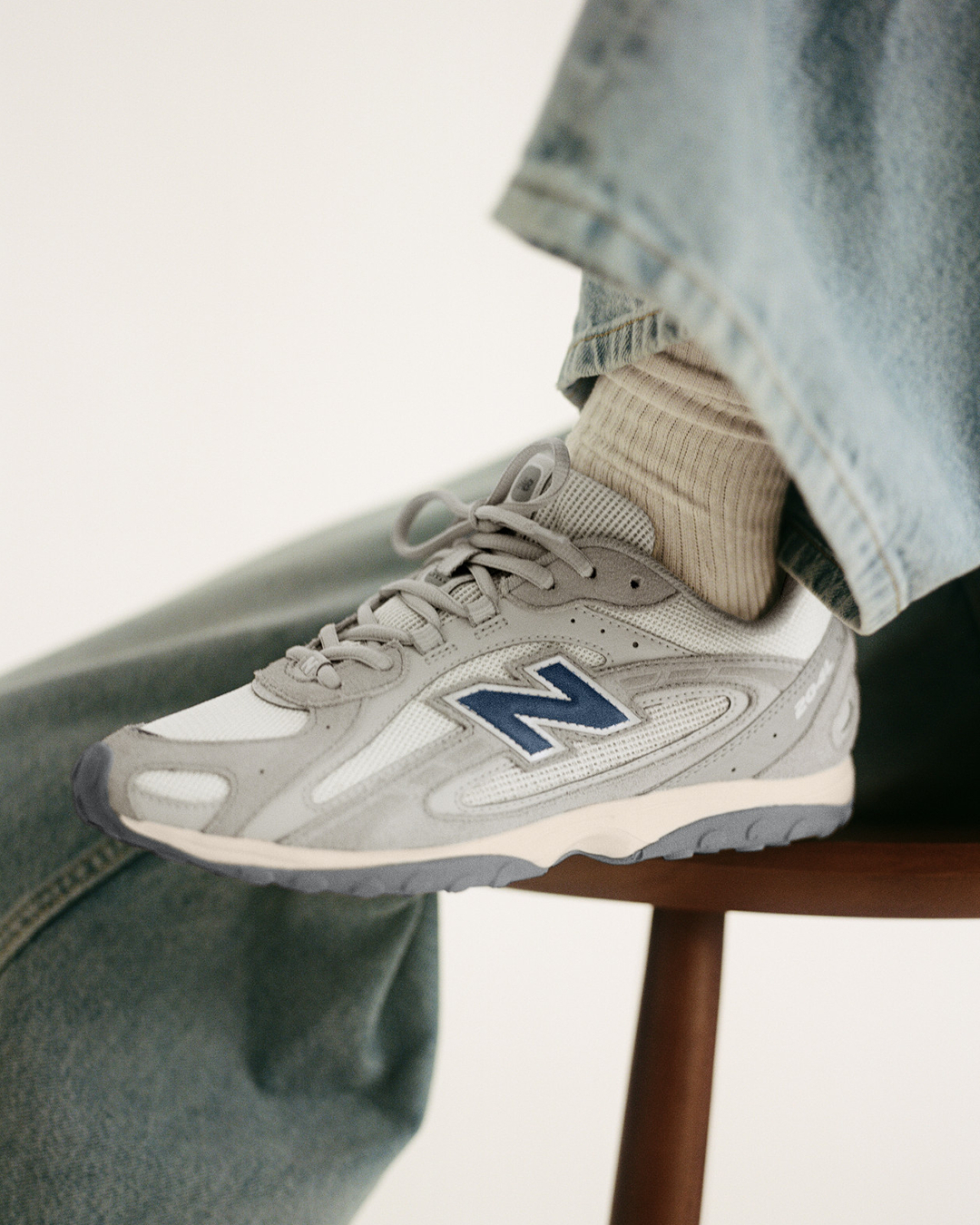 NEW BALANCE 休閒鞋 NB 204L 雲霧灰 藍 麂皮 復古 男女 U204L4HH